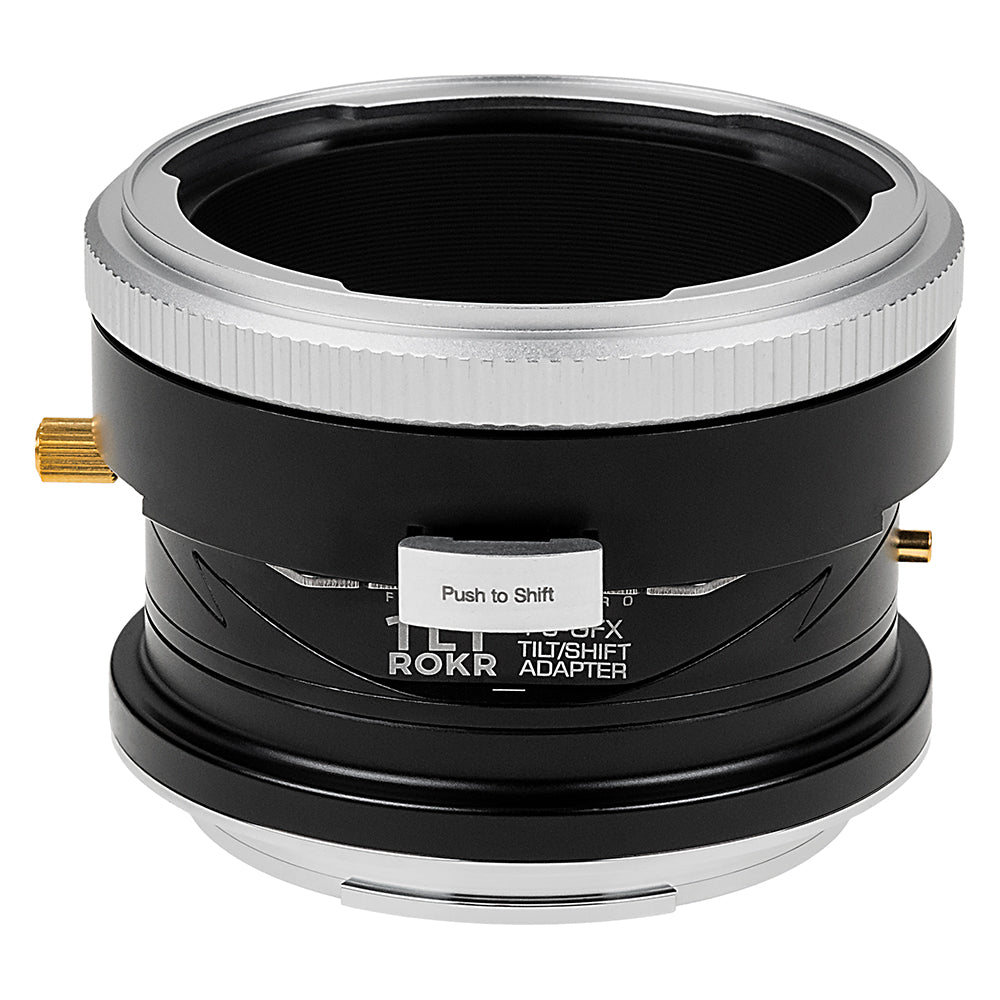 Fotodiox Pro TLT ROKR - Tilt / Shift Lens Mount Adapter Compatible with Pentacon 6 (Kiev 66) SLR Lens to Fujifilm G-Mount (GFX) Mirrorless Cameras