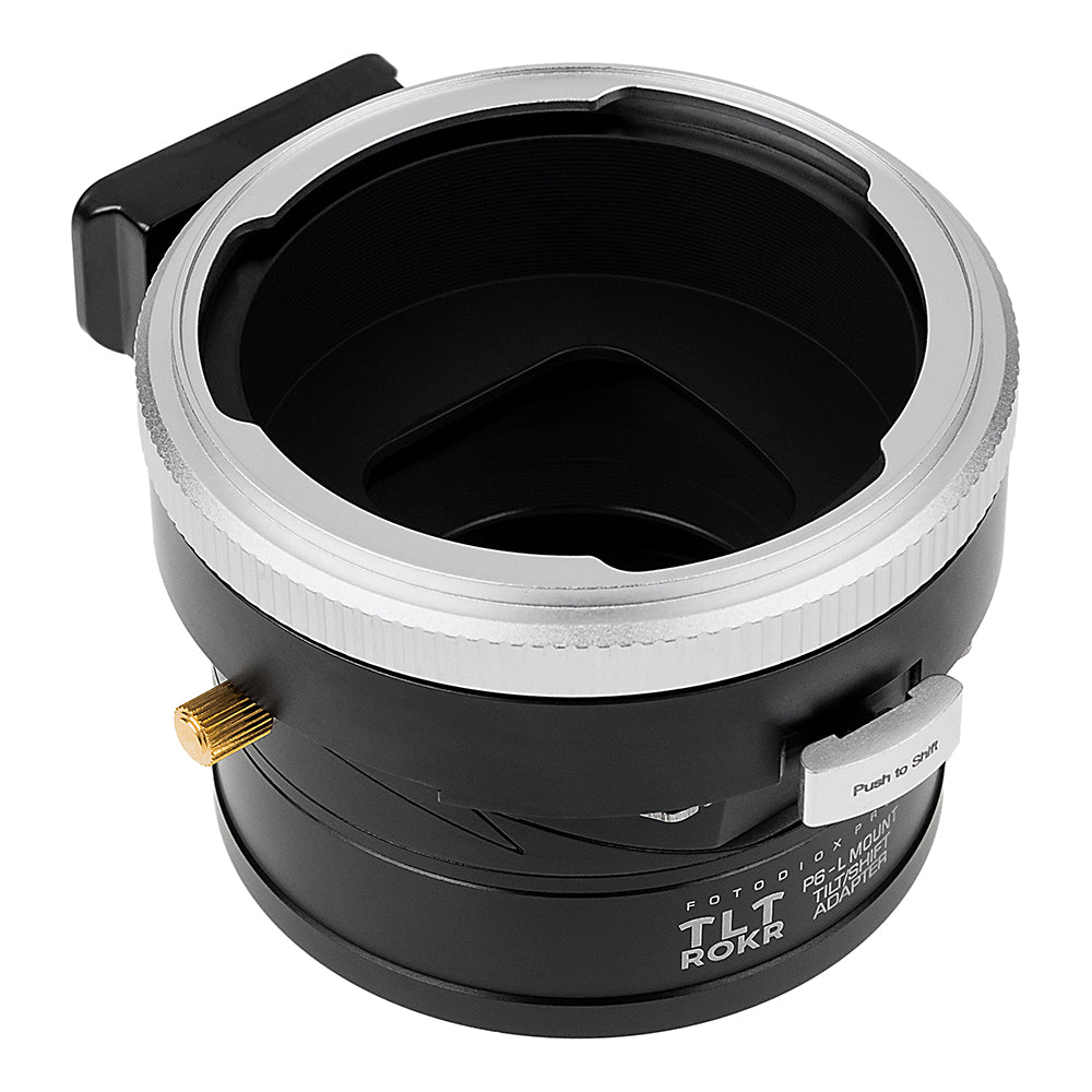 Fotodiox Pro TLT ROKR - Tilt / Shift Lens Mount Adapter Compatible with Pentacon 6 (Kiev 66) SLR Lens to L-Mount Alliance Mirrorless Cameras