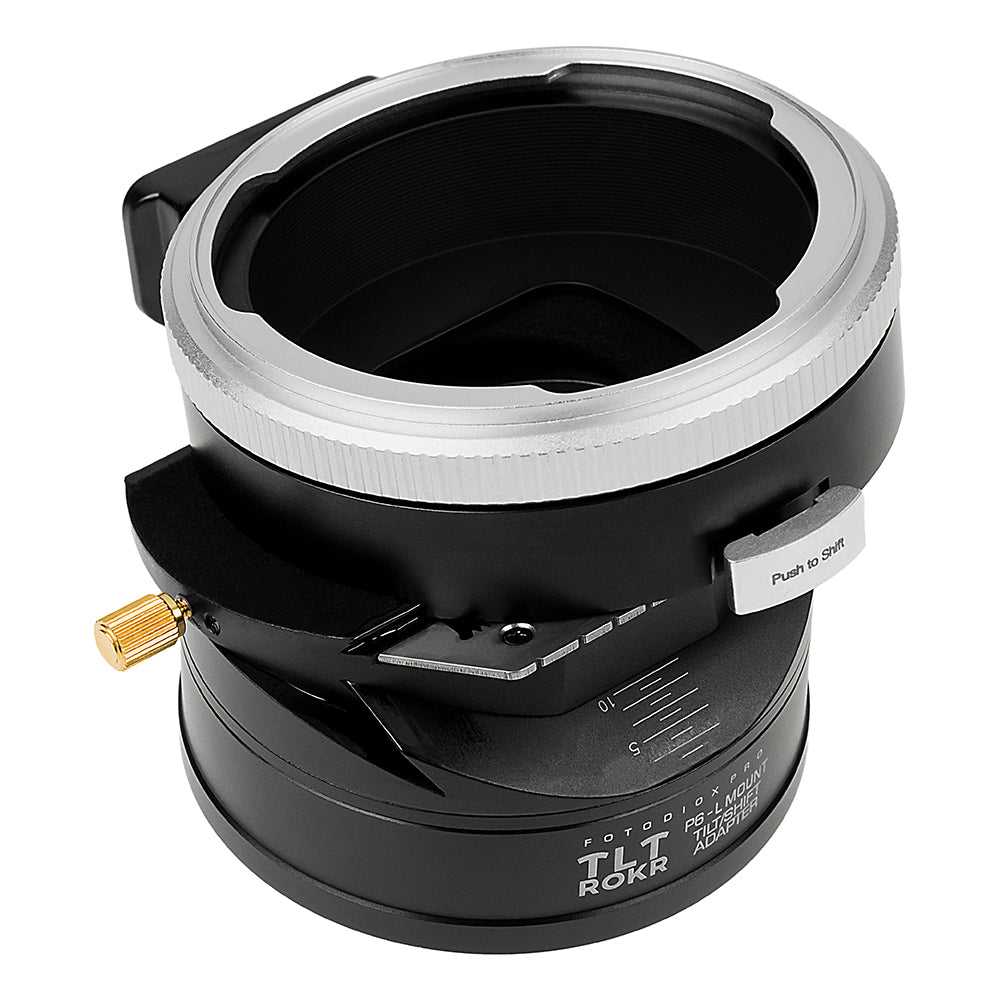 Fotodiox Pro TLT ROKR - Tilt / Shift Lens Mount Adapter Compatible with Pentacon 6 (Kiev 66) SLR Lens to L-Mount Alliance Mirrorless Cameras