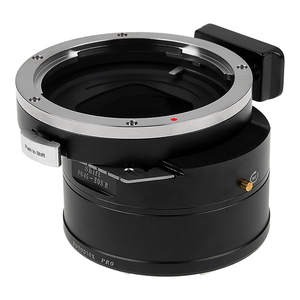 Fotodiox Pro Lens Mount Shift Adapter - Compatible With Pentax 645 (P645) Mount Lens to Canon RF Mount Mirrorless Camera Body