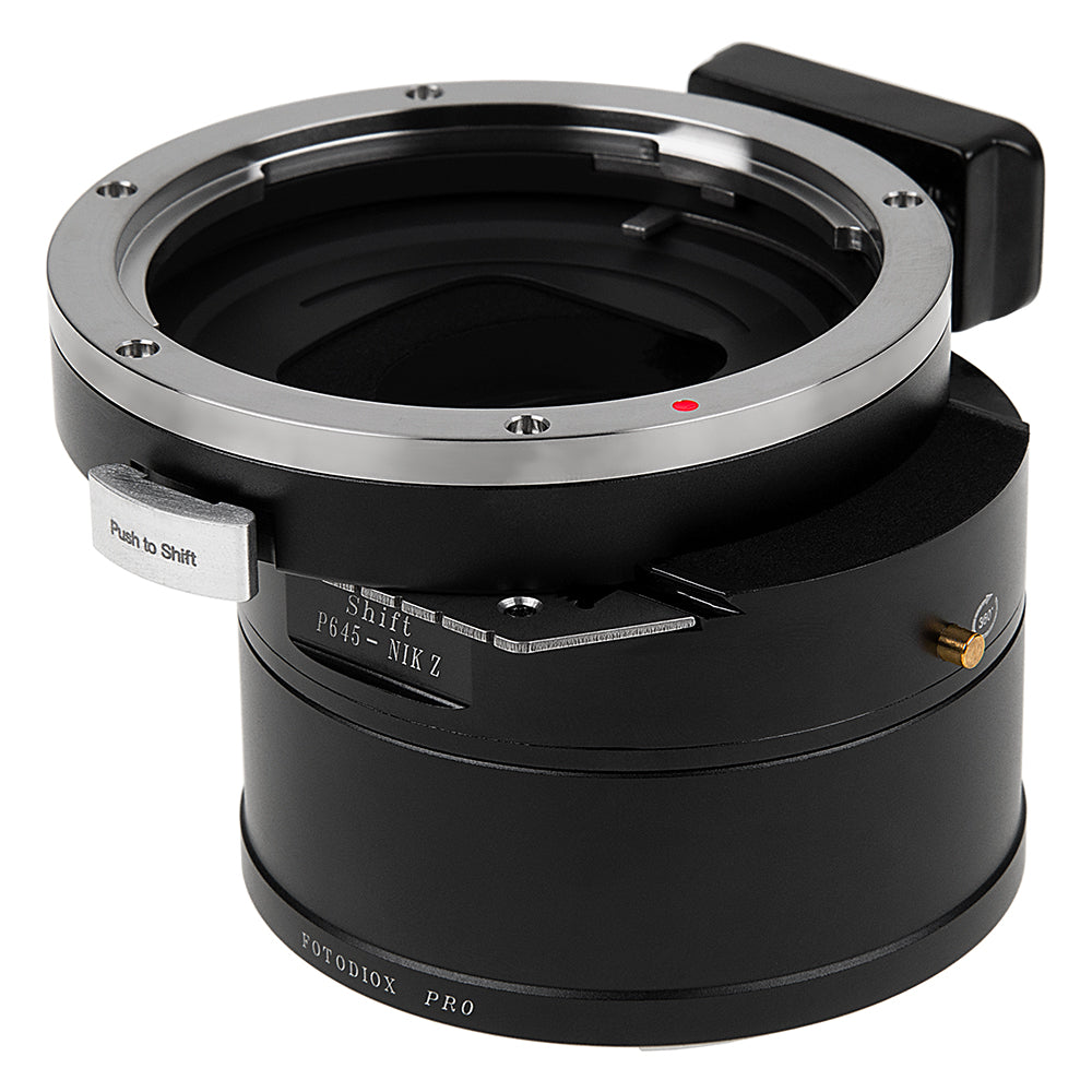 Fotodiox Pro Lens Mount Shift Adapter - Compatible With Pentax 645 (P645) Mount Lens to Nikon Z-Mount Mirrorless Camera Body