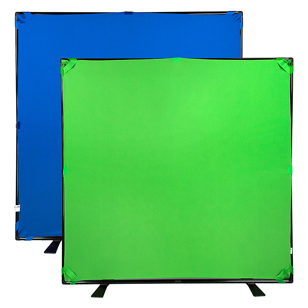 Complete Portable Background Kit - 5x5' w/ 2x Covers (Blue/Green & Diffusion) - 5 x 5ft (1.5 x 15m)