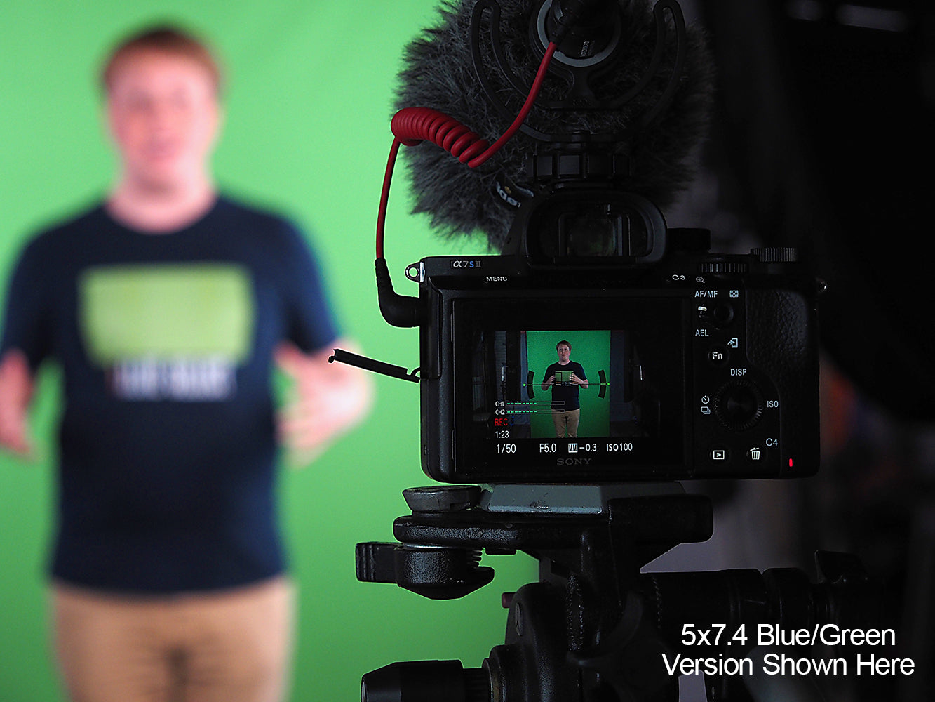 Complete Portable Background Kit - 5x7' w/ 3x Covers (Black/White, Blue/Green & Diffusion) - 5 x 7.4ft (1.5 x 2.1m)