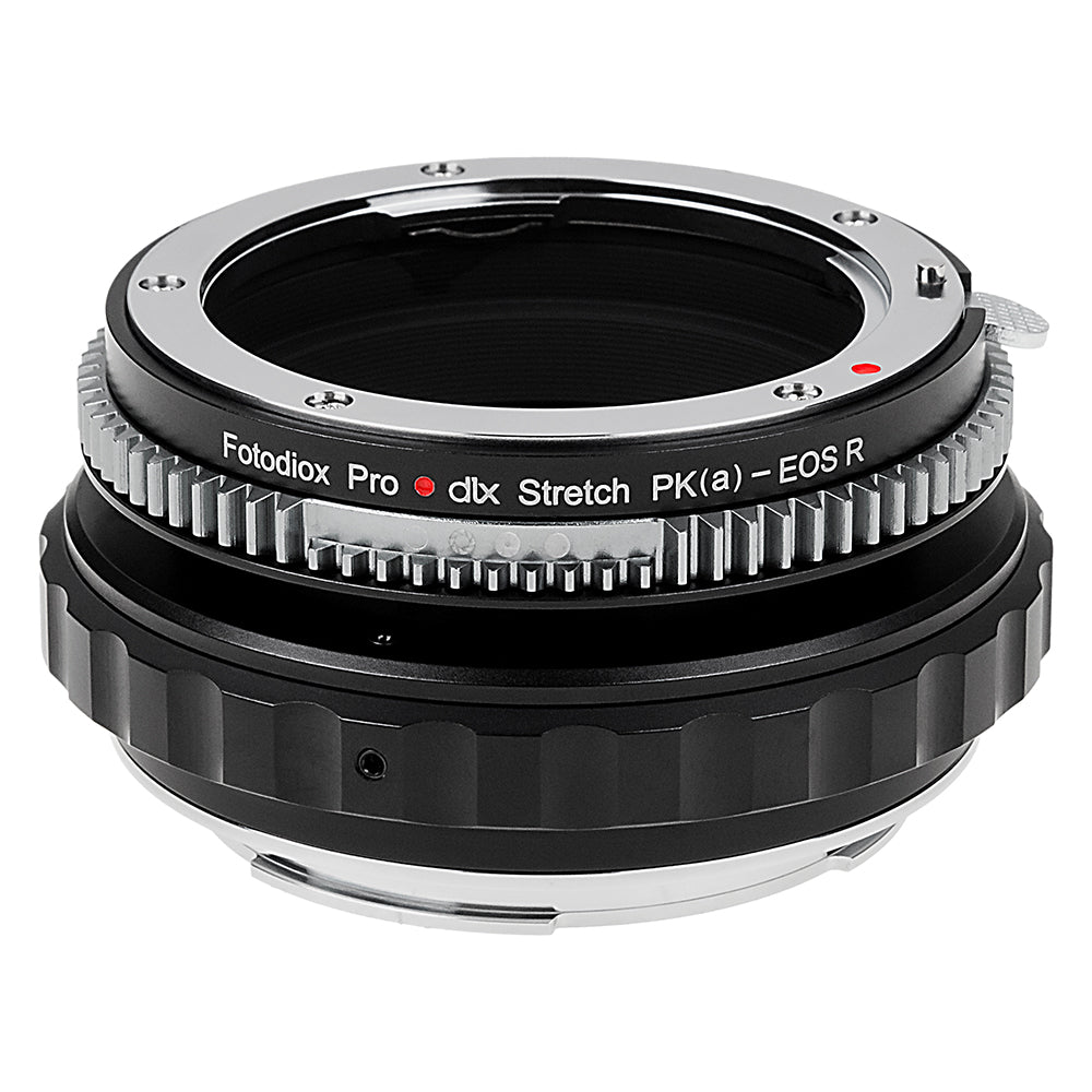 Fotodiox DLX Stretch Lens Adapter - Compatible with Pentax K Auto Focus (PK AF) Mount Lens to Canon RF Mount Mirrorless Cameras with Macro Focusing Helicoid and Magnetic Drop-In Filters