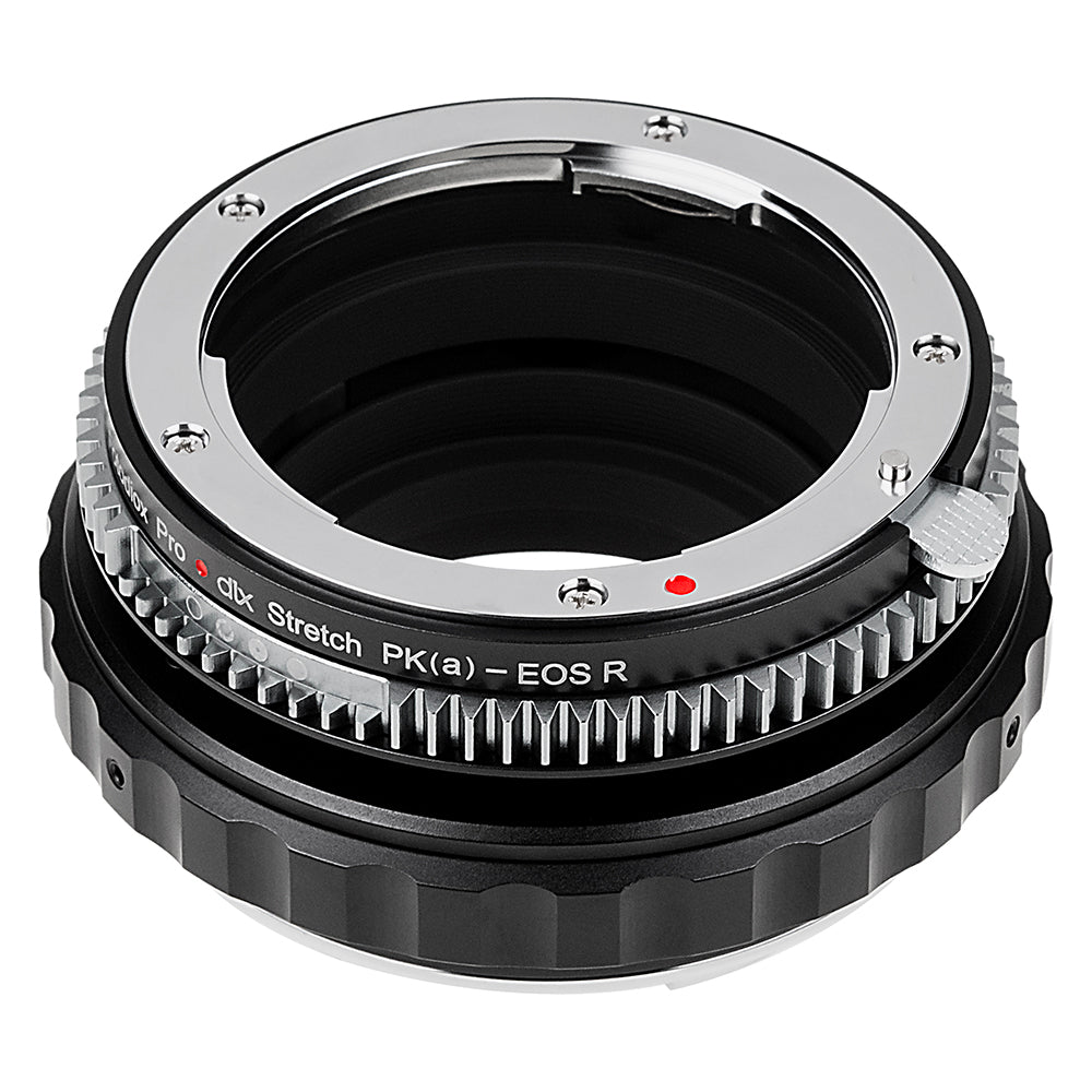 Fotodiox DLX Stretch Lens Adapter - Compatible with Pentax K Auto Focus (PK AF) Mount Lens to Canon RF Mount Mirrorless Cameras with Macro Focusing Helicoid and Magnetic Drop-In Filters