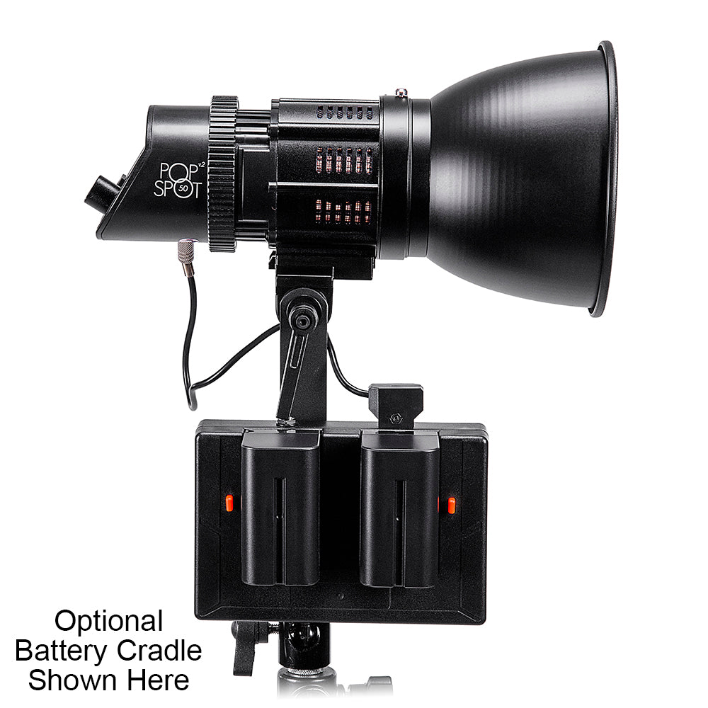 Fotodiox Pro PopSpot 50 v.2 Daylight - Compact LED Light Kit, High-Intensity Daylight Color LED 5600k Light for Still and Video