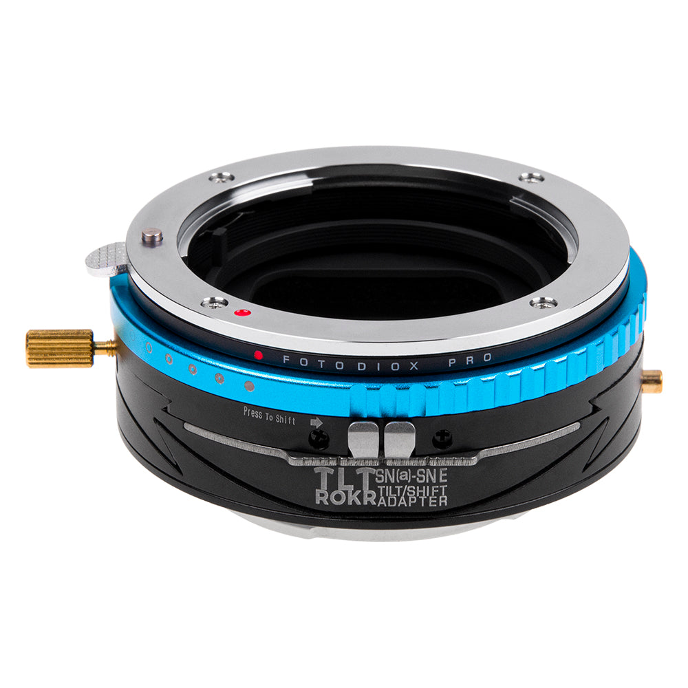 Fotodiox Pro TLT ROKR - Tilt / Shift Lens Mount Adapter Compatible with Sony Alpha A-Mount (and Minolta AF) DSLR Lenses to Sony Alpha E-Mount Mirrorless Camera Body