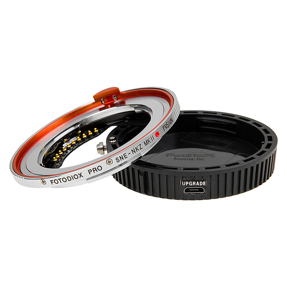 Fotodiox Pro Fusion Adapter, Smart AF Adapter - Compatible with Sony Alpha E-Mount Mirrorless Lenses to Nikon Z-Mount Mirrorless Full Frame Cameras with Full Automated Functions