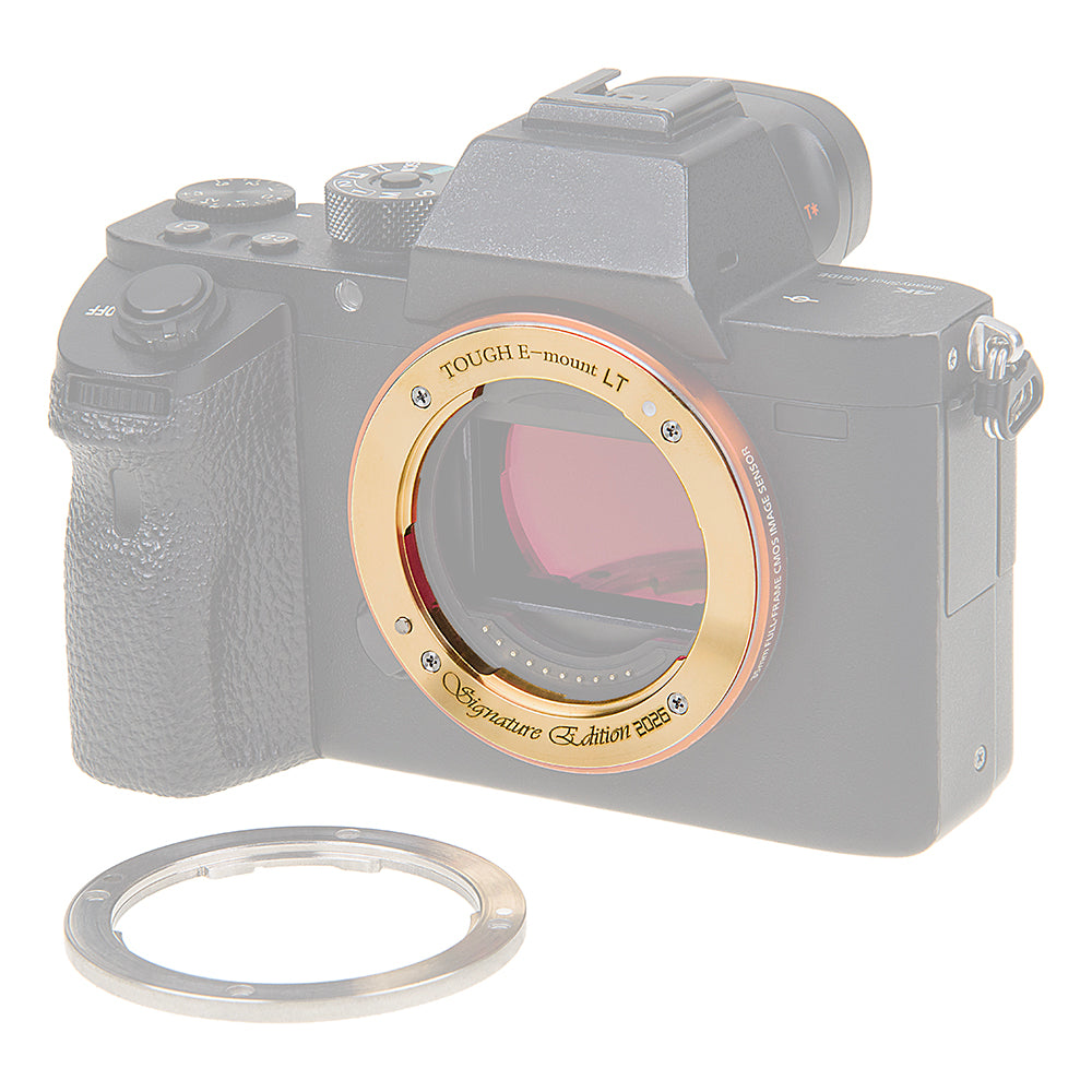 The Tough E-Mount Signature Edition LT from Fotodiox Pro - A Distinctive Brass, Light Tight Replacement Lens Mount for Compatible Sony NEX & E-Mount Camera Bodies