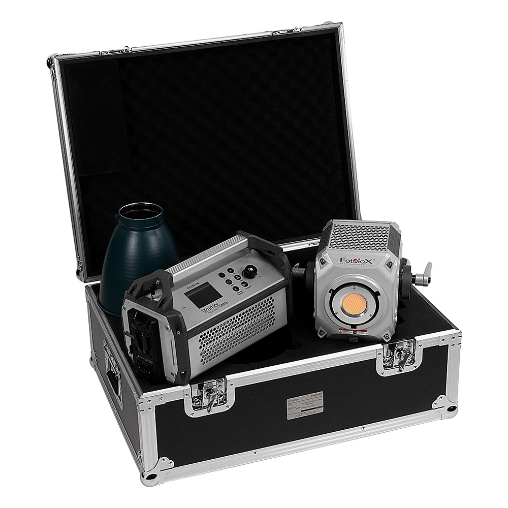 Fotodiox Pro Warrior 1000XR Weather Resistant, Bicolor LED Light Kit - High-Intensity 1000W Tungsten to Daylight Color (2700-6500k) LED Light Kit for Still and Video