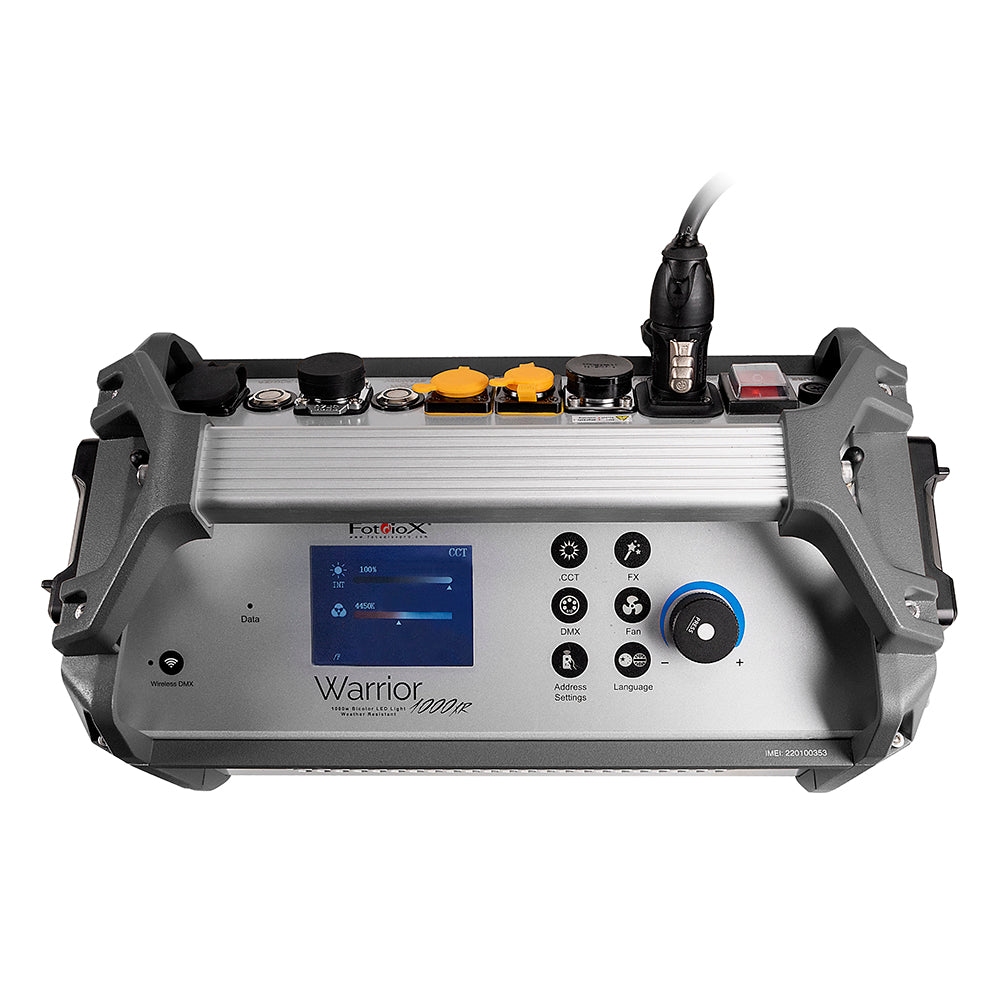 Fotodiox Pro Warrior 1000XR Weather Resistant, Bicolor LED Light Kit - High-Intensity 1000W Tungsten to Daylight Color (2700-6500k) LED Light Kit for Still and Video