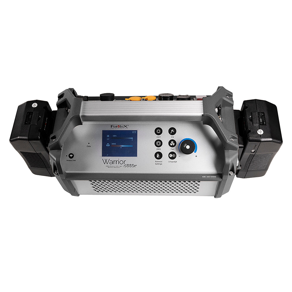 Fotodiox Pro Warrior 1000XR Weather Resistant, Bicolor LED Light Kit - High-Intensity 1000W Tungsten to Daylight Color (2700-6500k) LED Light Kit for Still and Video