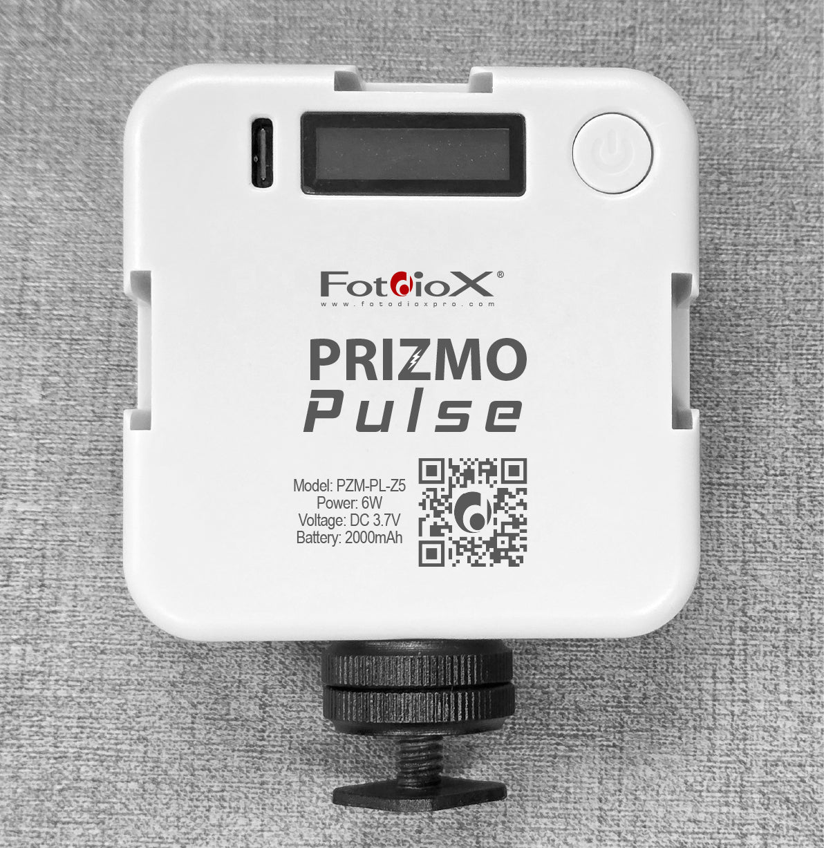 Fotodiox Pro Prizmo Pulse Z5 RGBW Pocket Light - 3x3" 6W LED Travel Light: Multi Color, Dimmable, Portable Photo/Video LED Camera Light with Special Effects Settings