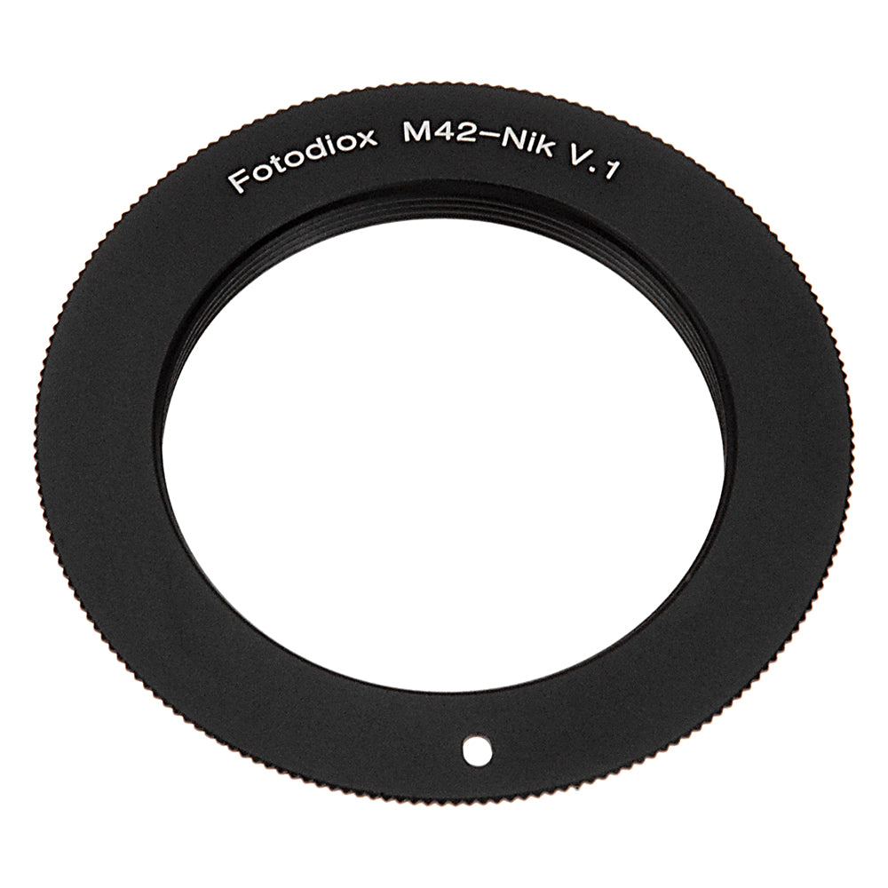 Fotodiox Lens Mount Adapter - M42 Type 1 Screw Mount SLR Lens to Nikon F Mount SLR Camera Body