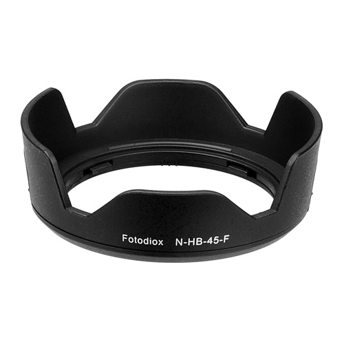 Fotodiox Lens Hood Replacement for HB-45F - Compatible with Nikon AF-S 18-55mm f/3.5-5.6G VR Lens