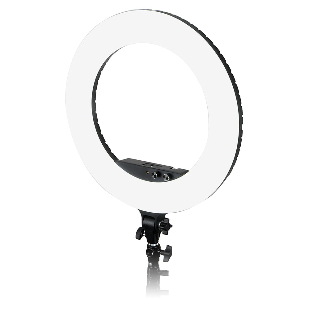 Fotodiox Selfie Starlite Vlog Pro Light - Black 18in Bi-Color Dimmable LED Ring Light Premium Kit