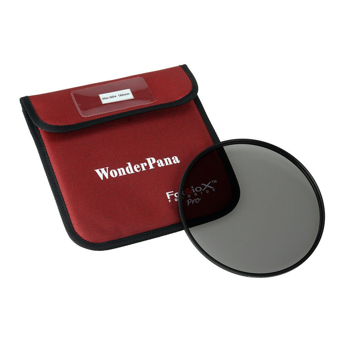 Fotodiox Pro 186mm Slim ND 4 Filter - Neutral Density 4 (2-Stop) Filter for WonderPana XL System