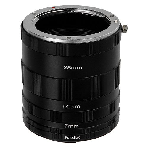 Fotodiox Macro Extension Tube Set for Canon EOS M (EF-M) Mount Mirrorless Cameras for Extreme Close-up Photography
