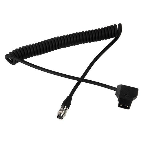 Fotodiox B4 2/3" 6-Pin to D-Tap Power Cable for Fujinon, Nikon, Canon, Angenieux, Schneider Lens Servo having a cable with a Hirose style 6 Pin Male end