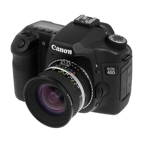Fotodiox Lens Mount Adapter - Nikon Nikkor F Mount D/SLR Lens to Canon EOS (EF, EF-S) Mount SLR Camera Body