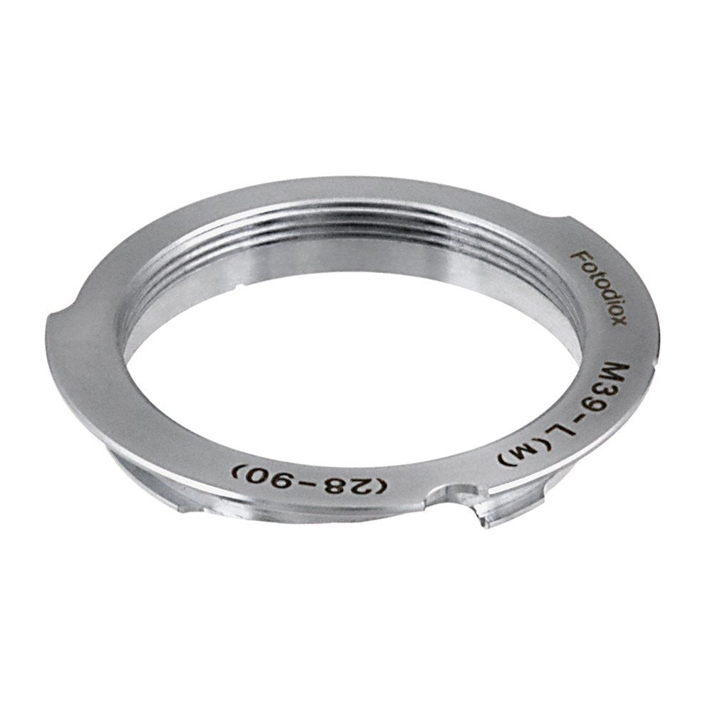 Fotodiox Lens Adapter - Compatible with M39 (1mm Pitch TPI 25.4) Leica Thread Mount Lenses to Leica M Mount Rangefinder Cameras with 28mm/90mm Frame Lines