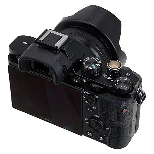 Fotodiox Soft Shutter Release Button - Anodized Aluminum 12mm Concave  Button for Contax & Canon Cameras (Silver & Black)