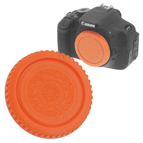 Fotodiox Designer Orange Body Cap for All Canon EOS EF & EF-s Cameras