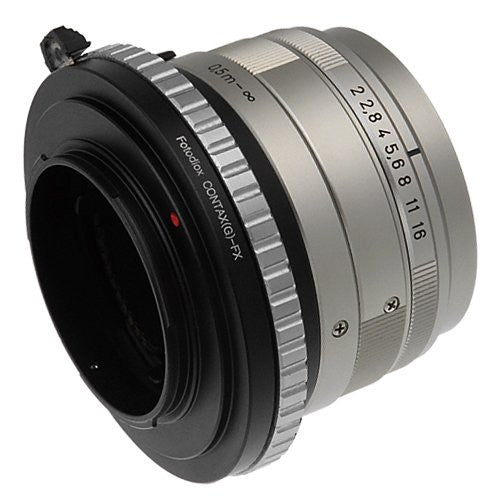 Fotodiox Lens Mount Adapter - Contax G SLR Lens to Fujifilm Fuji X-Series  Mirrorless Camera Body