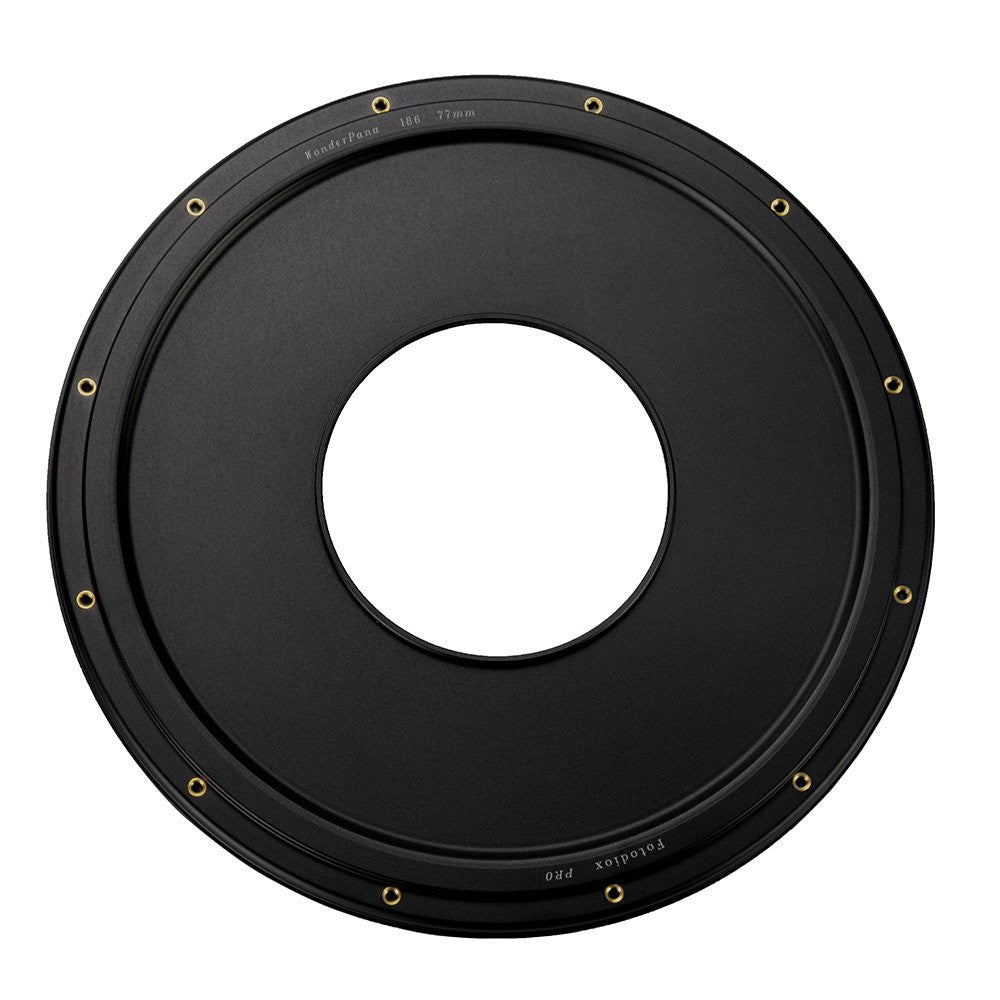 WonderPana XL 186mm Step-Up Ring - Anodized Black Metal Aluminum Step Up Ring for 77mm Lens Threads to 186mm WonderPana XL Round Filters