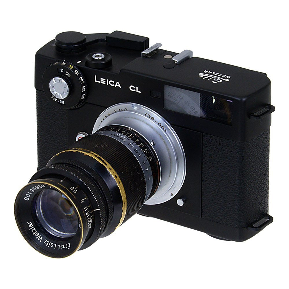 Fotodiox Lens Adapter Compatible with M39 (1mm Pitch TPI Leica Thread Mount Lenses to Leica M Mount Rangefinder Cameras with 28mm/90mm Frame