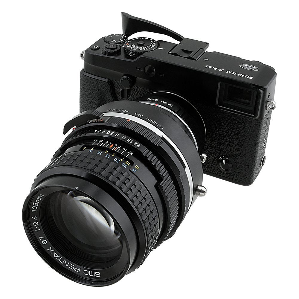 Pentax 67 SLR Lens to Fujifilm X-Series (FX) Mount Camera Body Adapter