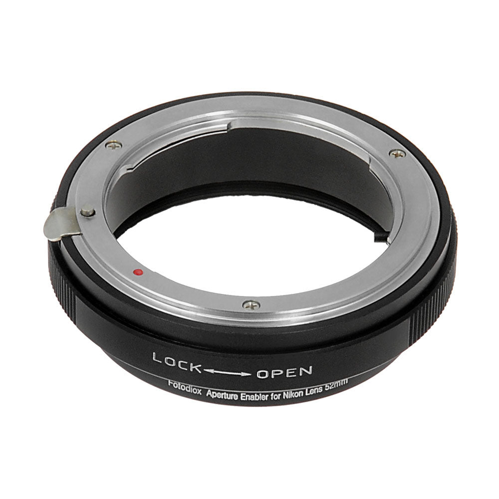 Fotodiox 52mm Reverse Mount Macro Filter with Aperture Control for Nikon G/DX-Mount Cameras