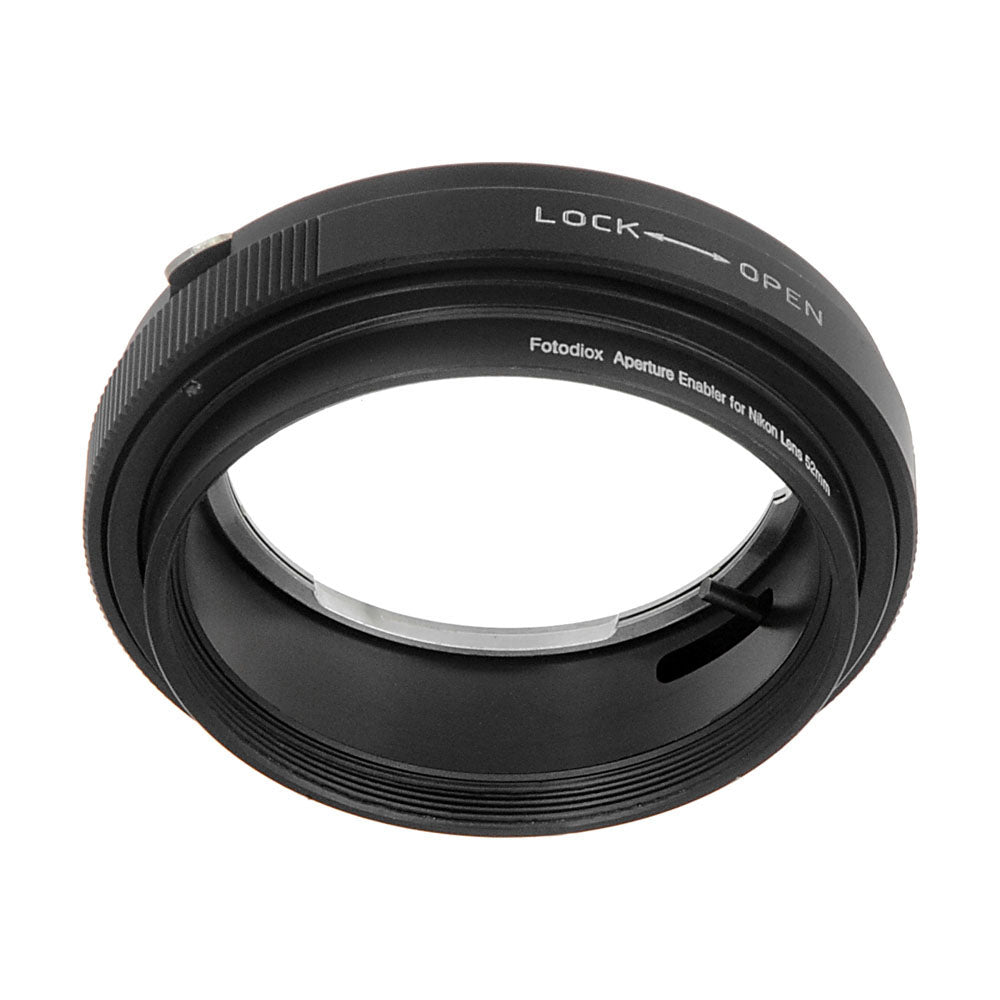 Fotodiox 52mm Reverse Mount Macro Filter with Aperture Control for Nikon G/DX-Mount Cameras