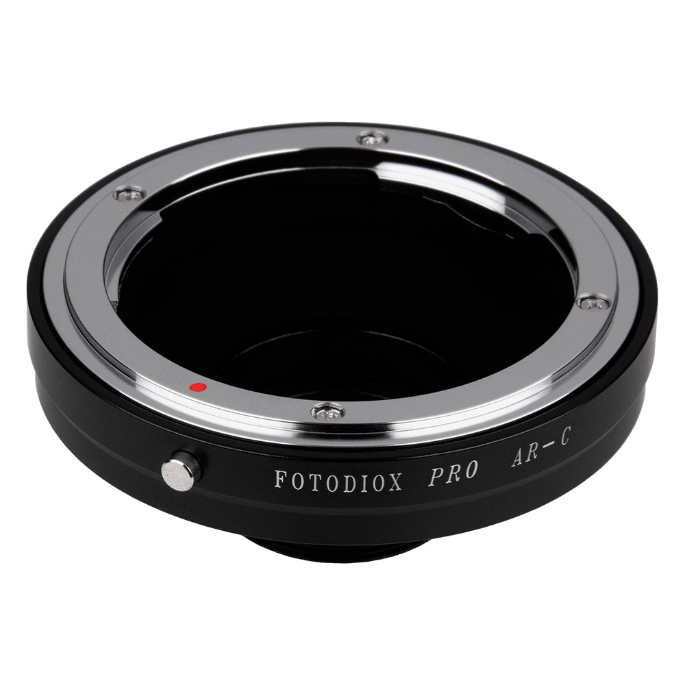 Fotodiox Pro Lens Adapter - Compatible with Konica Auto-Reflex (AR) SLR Lenses to C-Mount (1" Screw Mount) Cine & CCTV Cameras