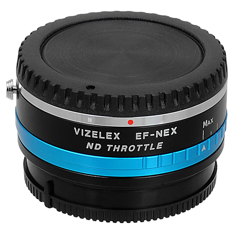 Vizelex ND Throttle Lens Mount Double Adapter - Leica R SLR Lens to Sony Alpha E-Mount Mirrorless Camera Body with Built-In Variable ND Filter (2 to 8 Stops)