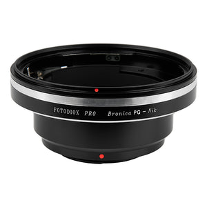 Fotodiox Pro Lens Mount Adapter - Bronica GS-1 (PG) Mount SLR Lenses to Nikon F Mount SLR Camera Body