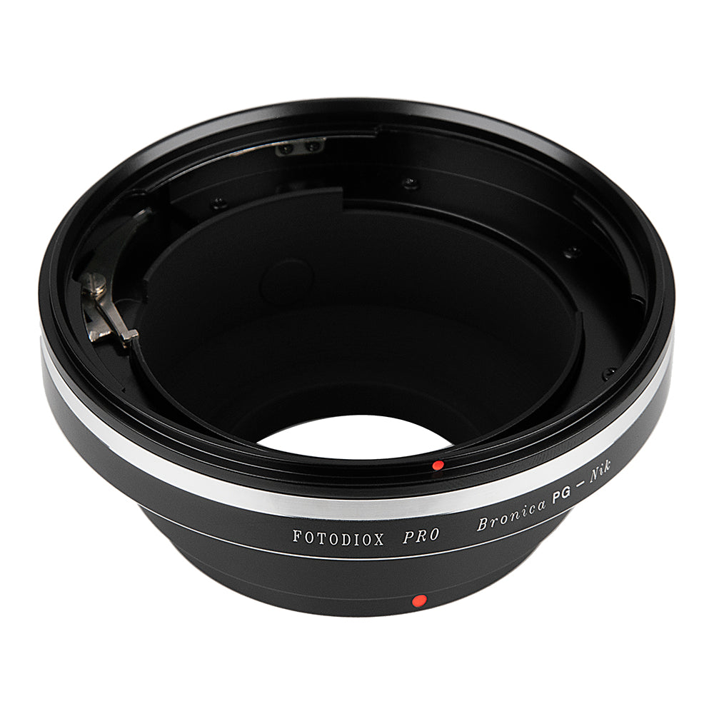 Fotodiox Pro Lens Mount Adapter - Bronica GS-1 (PG) Mount SLR Lenses to Nikon F Mount SLR Camera Body