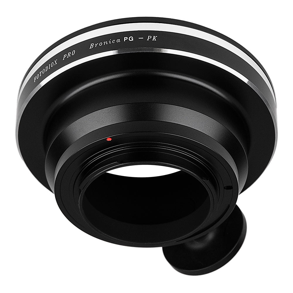 Fotodiox Pro Lens Mount Adapter - Bronica GS-1 (PG) Mount SLR Lenses to Pentax K (PK) Mount SLR Camera Body