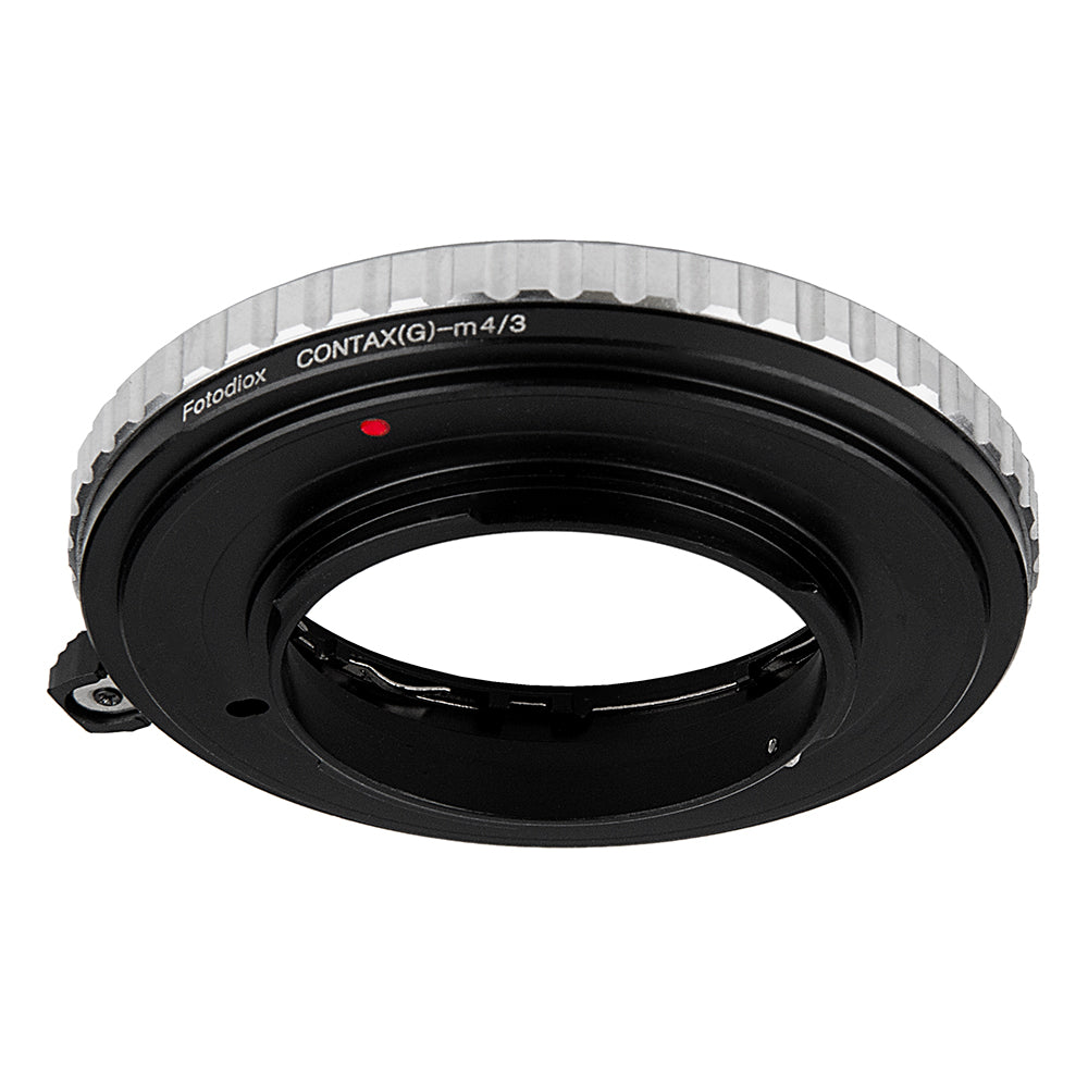 Fotodiox Lens Mount Adapter - Contax G SLR Lens to Micro Four Thirds (MFT, M4/3) Mount Mirrorless Camera Body with Built-In Focus Control Dial