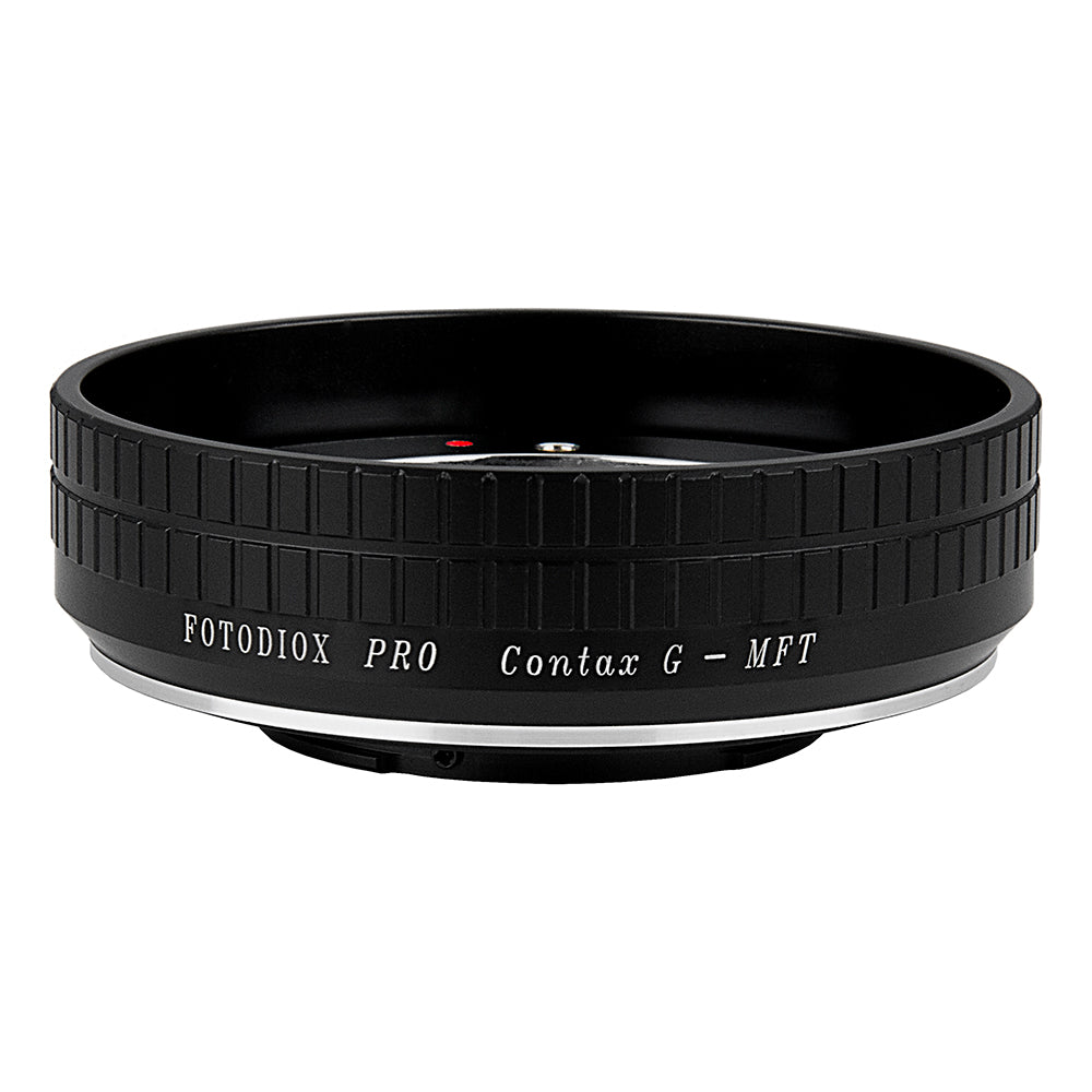 Fotodiox Pro Lens Mount Adapter - Contax G SLR Lens to Micro Four Thirds (MFT, M4/3) Mount Mirrorless Camera Body with Built-In Focus Control Dial