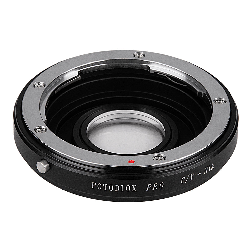 Fotodiox Pro Lens Mount Adapter - Contax/Yashica (CY) SLR Lens to Nikon F Mount SLR Camera Body