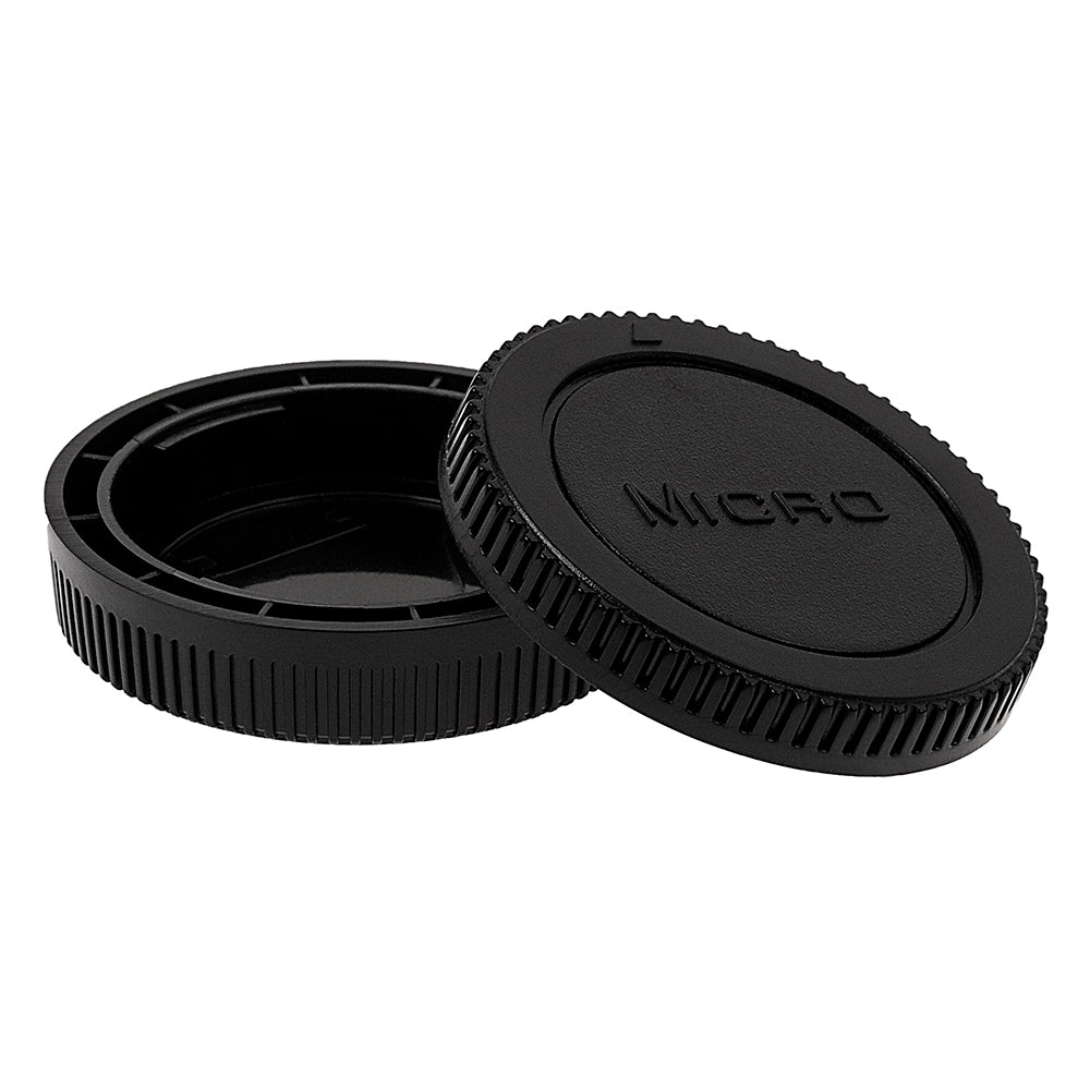 Fotodiox Camera Body & Rear Lens Cap Set for All Micro Four Thirds (MFT) Compatible Cameras & Lenses