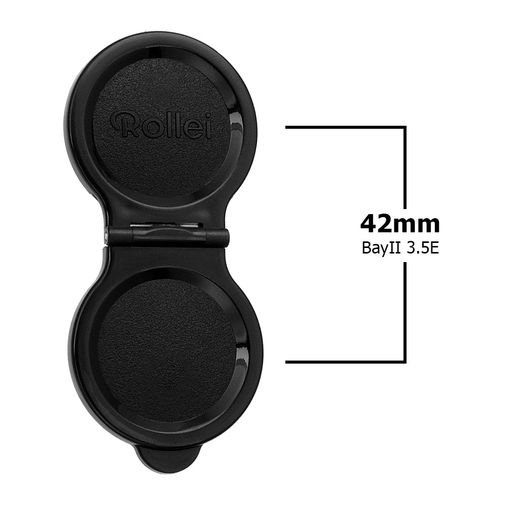 Fotodiox Pro Lens Cap for Rollei TLR Camera with Bay IIa (B2a) 3.5E - Plastic Cap, fits Twin Lens Rollei (TLR) Bay II Mount, 3.5 C/E (Planar, Xenotar) Lenses