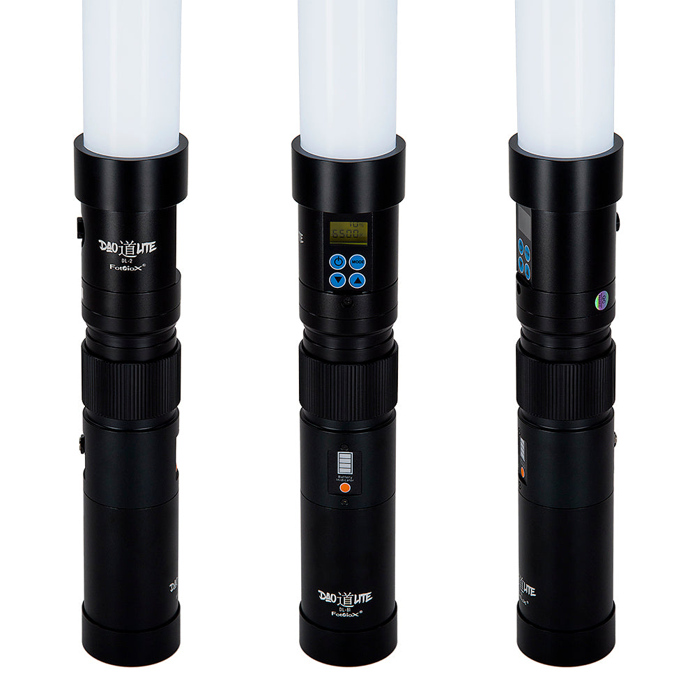 DaoLite DL-2 LED Scene Light - 2' BiColor 360 Degree Tube LED Wand Light Kit w/ Battery