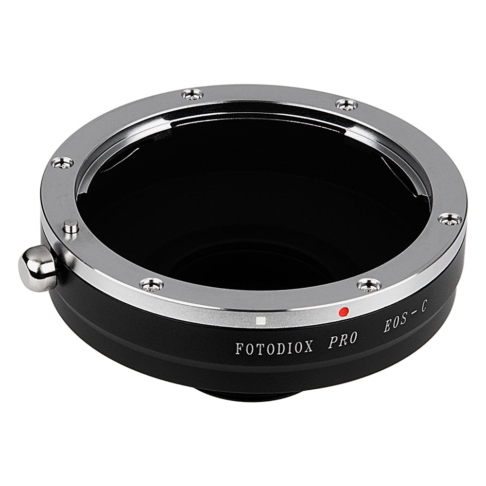 Fotodiox Pro Lens Adapter - Compatible with Canon EOS (EF / EF-S) D/SLR Lenses to C-Mount (1" Screw Mount) Cine & CCTV Cameras