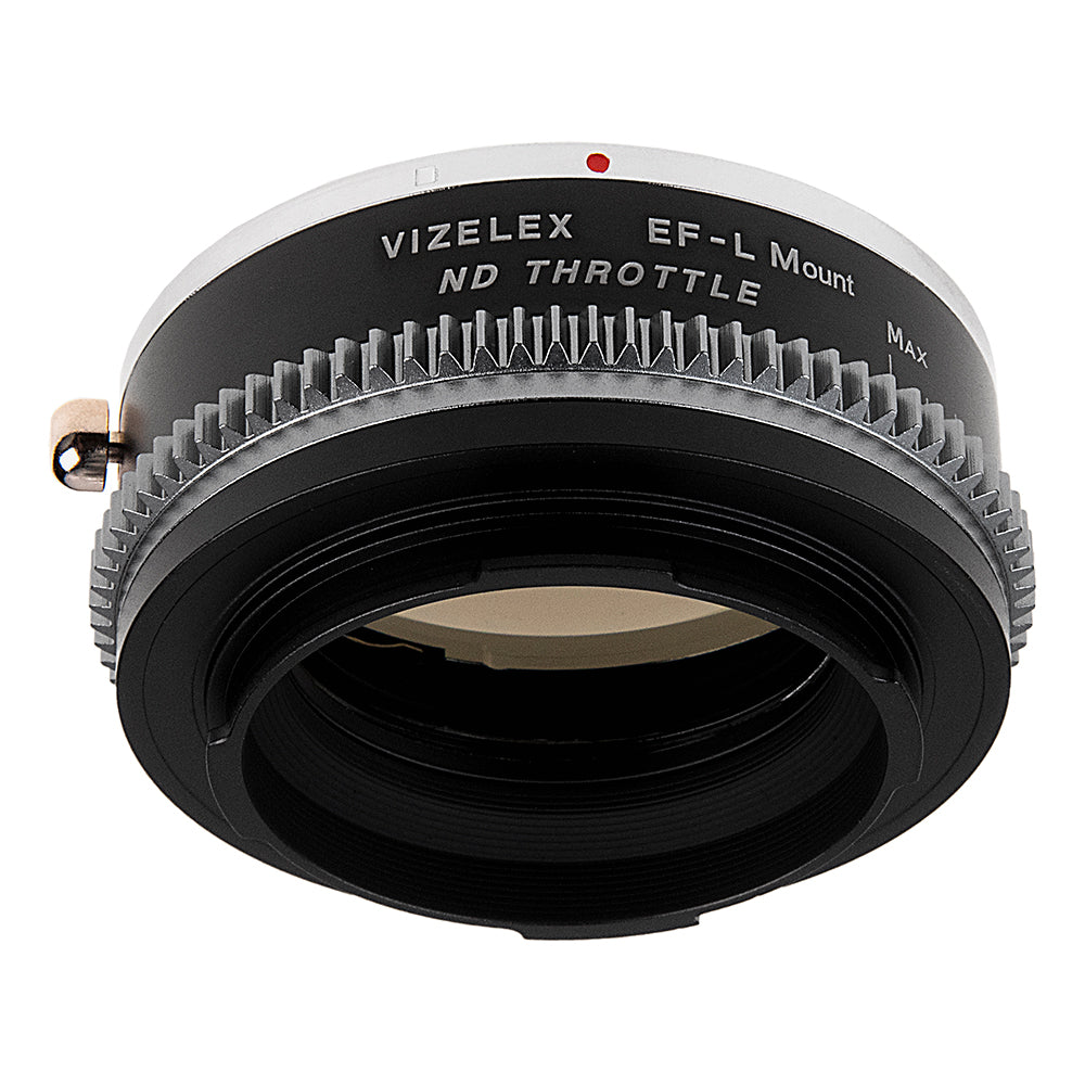 Vizelex ND Throttle Lens Adapter - Compatible with Canon EOS (EF / EF-S) D/SLR Lens to Select L-Mount Alliance Mirrorless Cameras with Built-In Variable ND Filter (2 to 8 Stops)