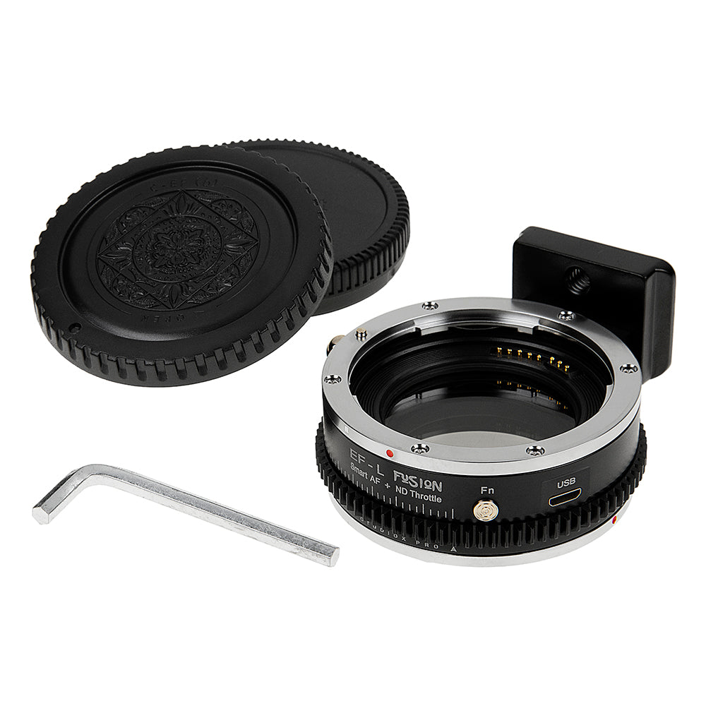 Vizelex ND Throttle Fusion Smart AF Lens Adapter - Canon EOS (EF / EF-S) D/SLR Lens to Select L-Mount Alliance Mirrorless Cameras with Full Automated Functions and Built-In Variable ND Filter (2 to 8 Stops)