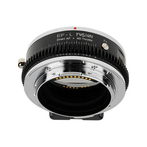 Vizelex ND Throttle Fusion Smart AF Lens Adapter - Canon EOS (EF / EF-S) D/SLR Lens to Select L-Mount Alliance Mirrorless Cameras with Full Automated Functions and Built-In Variable ND Filter (2 to 8 Stops)