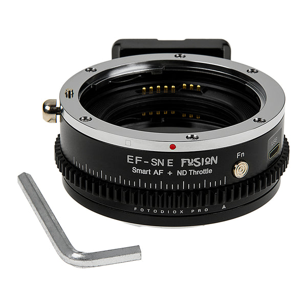 E L EＦＯ TＯソニー EマウントＮD内蔵イオス Cine ND Throttle Smart Adapter - Canon EF Lens to Sony E-Mount
