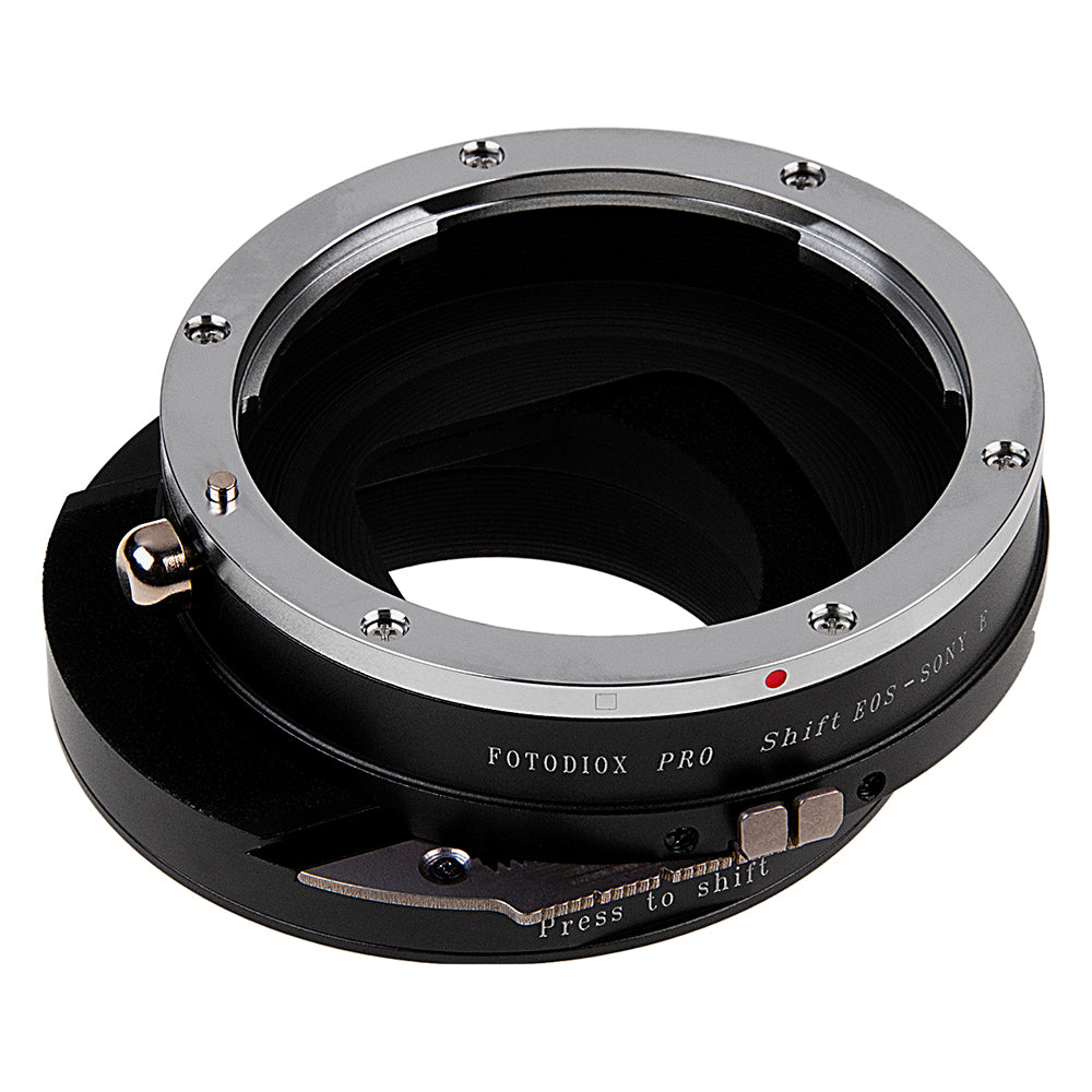 Fotodiox Pro Lens Mount Shift Adapter - Canon EOS (EF / EF-S) D/SLR Lens to Sony Alpha E-Mount Mirrorless Camera Body